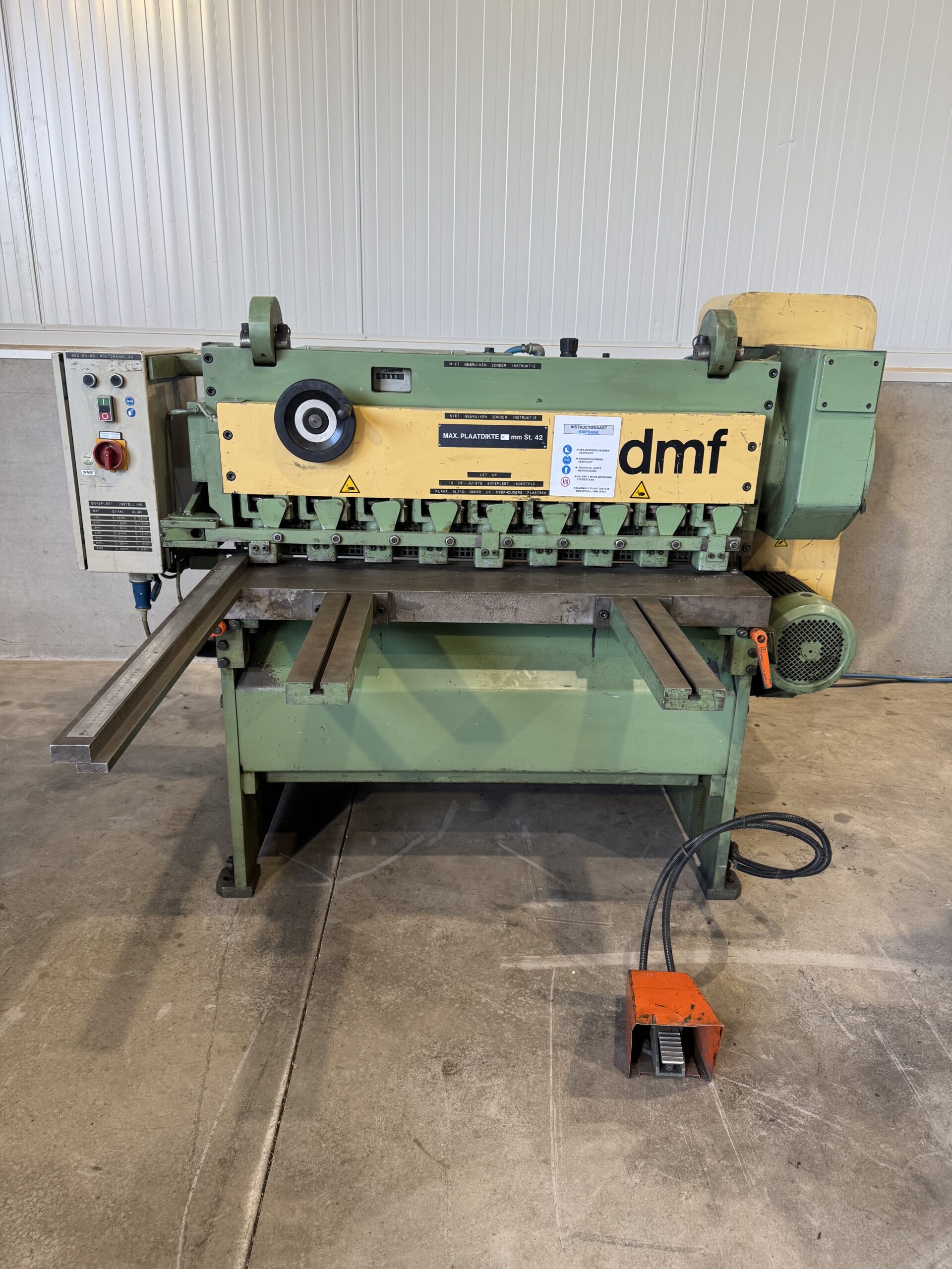 Guillotineschaar DMF 1100mm x 8mm